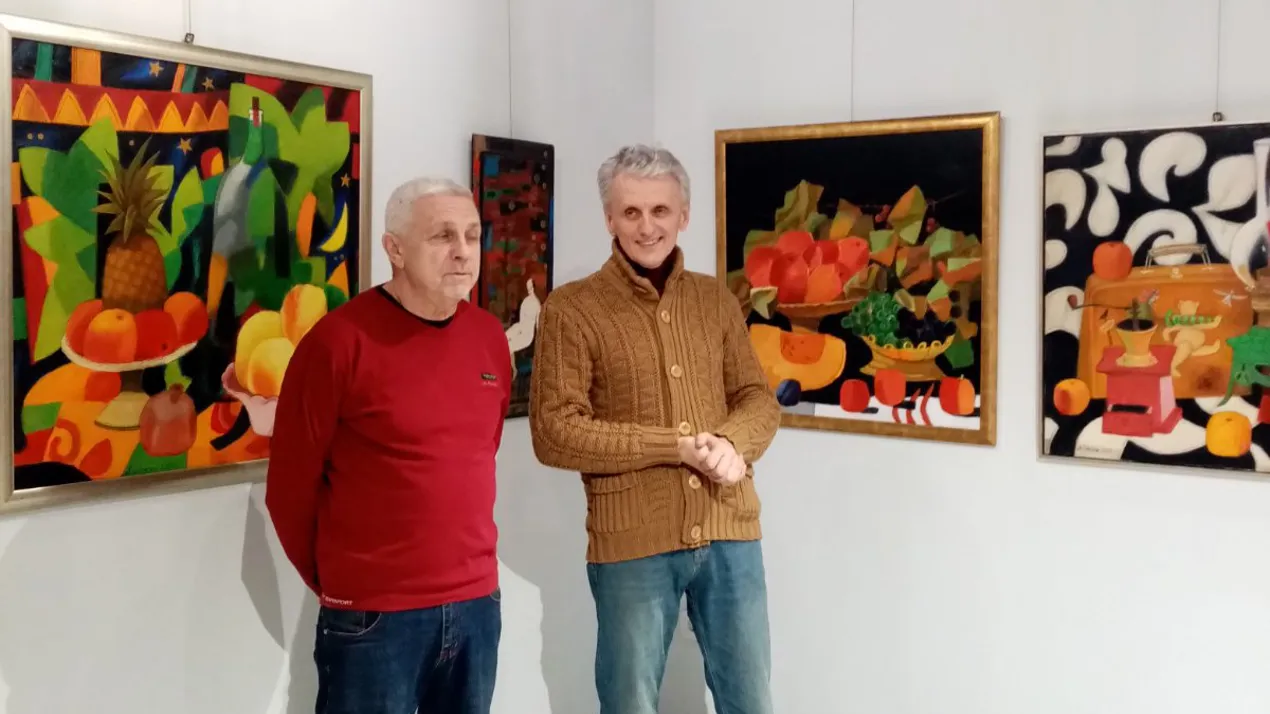 відкриття виставки Заслуженого художника України, викладача нашого факультету Олександра Семеновича Літвінова