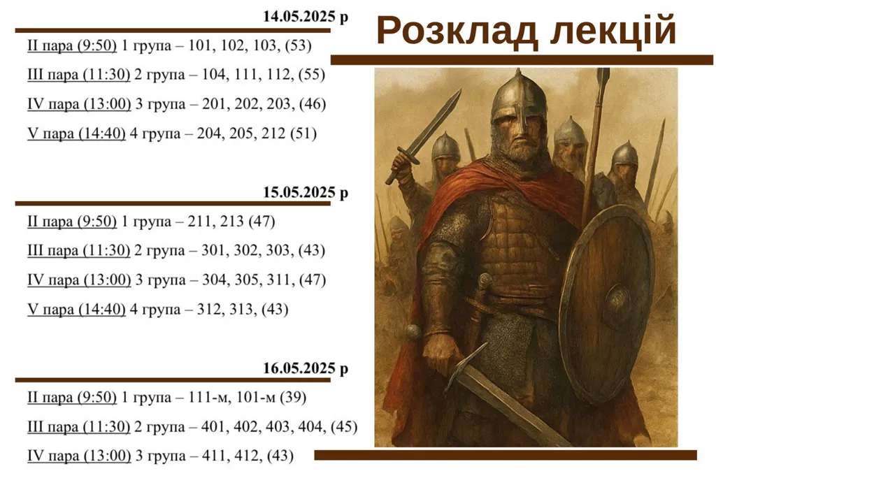 Лекція з військової історії України.